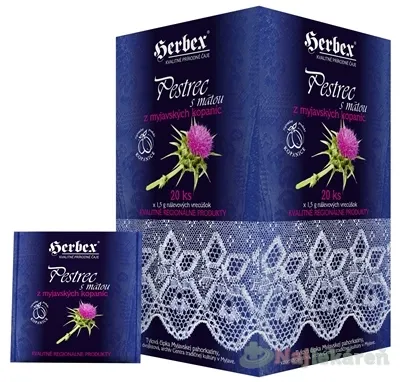 HERBEX PESTREC s MÄTOU z myjavských kopaníc nálevové vrecúška 20x1,5g (30 g)