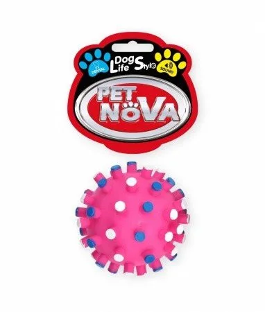 PET NOVA DOG LIFE STYLE Hračka v tvare ježka s výčnelkami 7 cm