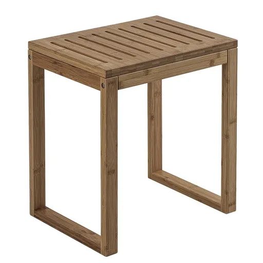 Gedy - HIMALAYA kúpeľňová stolička, 39,5x44,3x29,5cm, bambus 3072