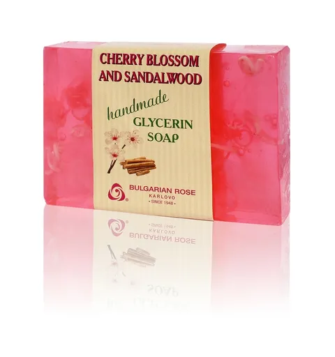 Glycerínové mydlo čerešňový kvet a santalové drevo 70g - Bulgarian Rose Karlovo