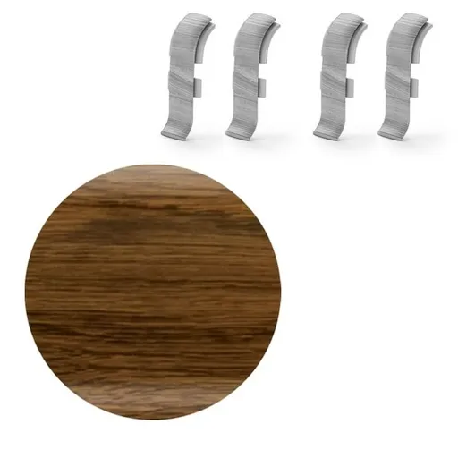 Spojka k soklu Naturel dub močiarny , PVC dĺžka 0,5 cm, výška hrany 56 mm, NATNGTF16