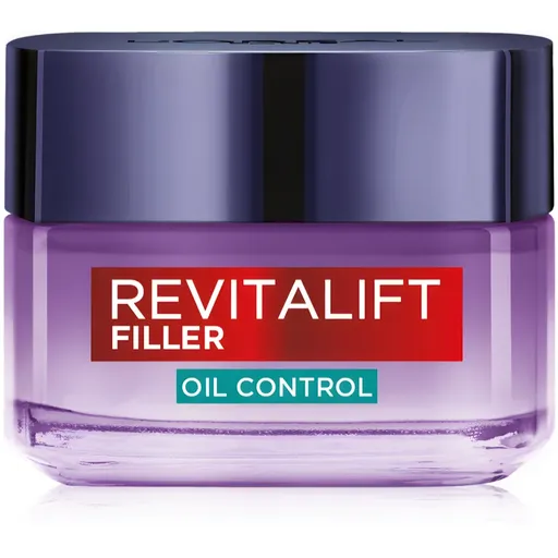 L’Oréal Paris Revitalift Filler Oil Control hĺbkovo hydratačný krém pre mastnú a zmiešanú pleť 50 ml