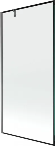 MEXEN/S - Next vaňová zástena FIX 90 x 150, čierna vzor, grafit metal 895-090-000-00-70-95