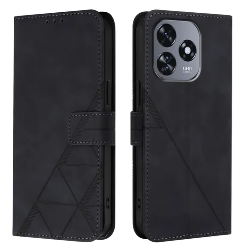 TRIANGLE Peňaženkové puzdro s remienkom Oukitel C51 čierne