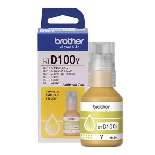 Brother BT-D100 BTD100Y žltá (yellow) originálna atramentová náplň