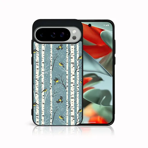 MY ART Kryt s vianočným dizajnom Google Pixel 9 Pro XL BIRCH (072)