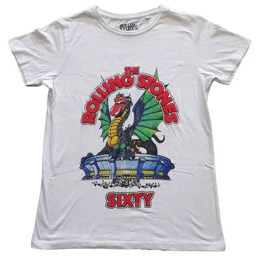 The Rolling Stones tričko Sixty Stadium Dragon Biela 3XL