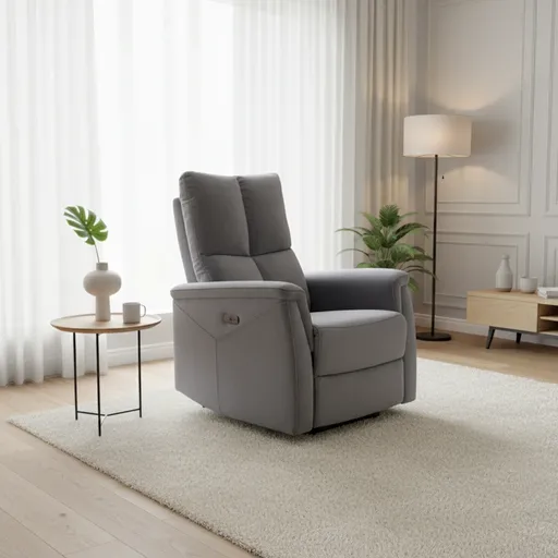 Signal Relaxačné kreslo NEPTUN VELVET | sivá