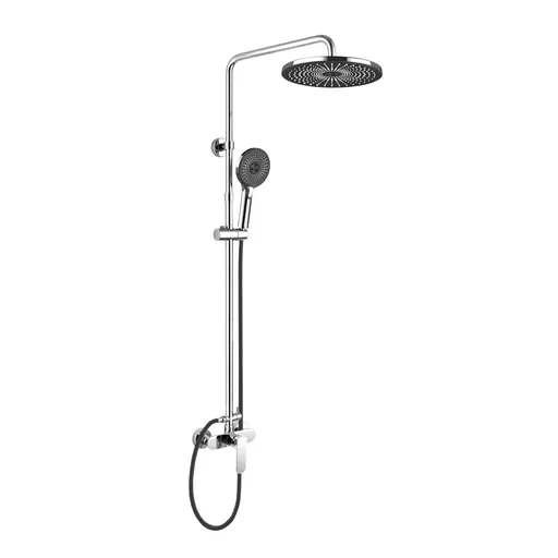 Mereo Mada sprchová batéria s hlavovou guľatou sprchou, čierna CBE60104SFM