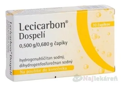 Lecicarbon Dospelí na liečbu zápchy 10 čapíkov