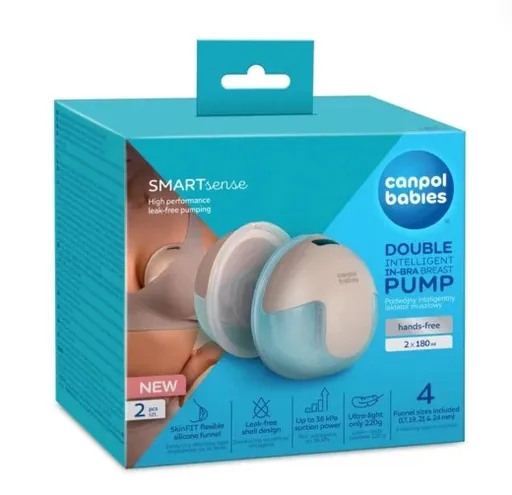 CANPOL BABIES Odsávačka mlieka Double SmartSense elektrická 2 ks
