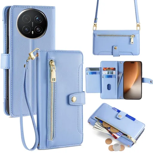 PASTEL Peňaženkové puzdro pre Honor Magic8 Pro 5G modré