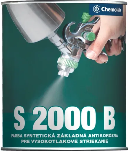 S 2000 B - Základná syntetická farba na vysokotlakové striekanie 9 l 0100 - biela
