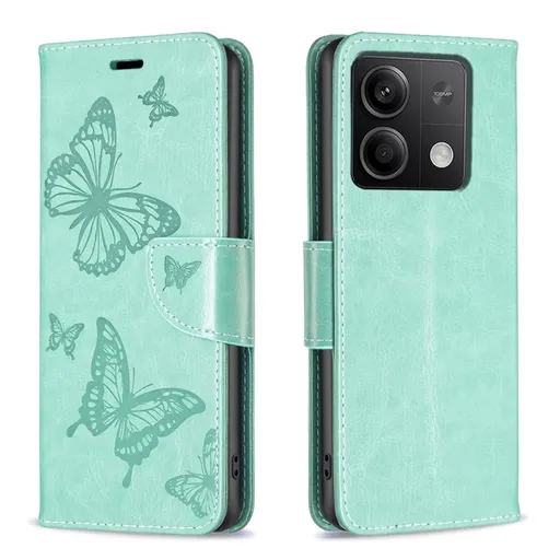 ART BUTTERFLY Peňaženkový obal pre Xiaomi Redmi Note 13 zelený