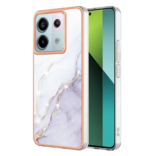 IMD MARBLE Ochranný kryt pre Xiaomi Redmi Note 13 Pro 5G WHITE