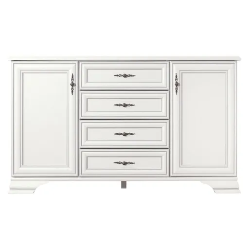 Komoda KENTAKT KOM2D4S, alpská biela