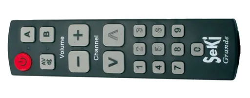Ovládač diaľkový SEKI GRANDE strieborný pre seniorov - univerzálny - veľké tlačidlá