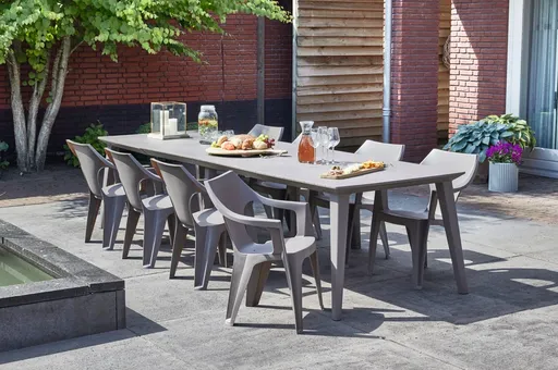 Elvisia Záhradný set OTIS 8 + 1 | cappuccino