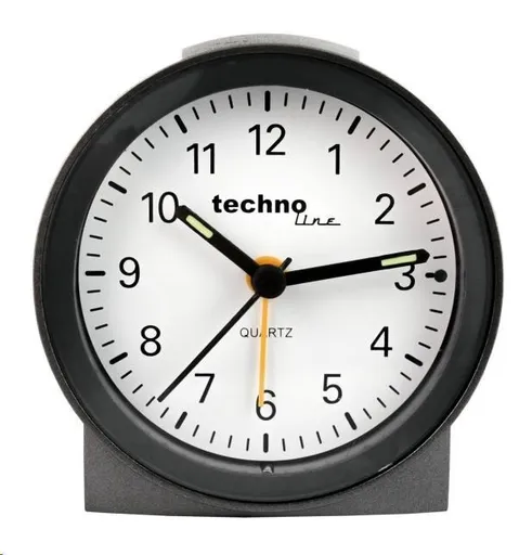 TechnoLine Modell G analógový budík, strieborný