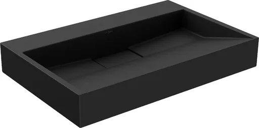 MEXEN - Ava umývadlo na dosku liaty mramor B/O 70 x 46, čierna 23017070