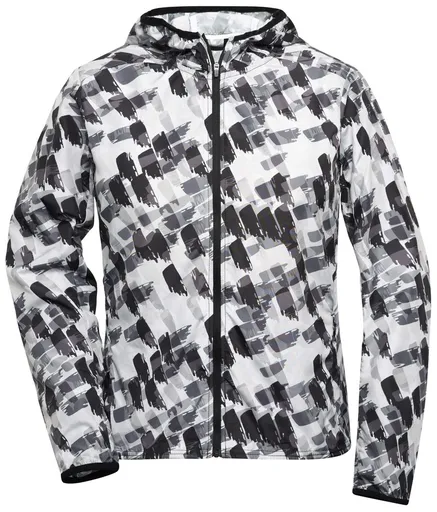 James & Nicholson (Daiber) Ľahká dámska športová bunda JN533 - Čierno potlačená | XS