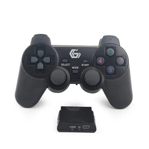 GEMBIRD gamepad JPD-WDV-01, vibračný, bezdrôtový, PC/PS2/PS3, USB
