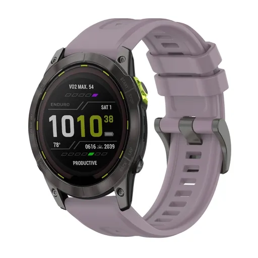 SILICONE Vymeniteľný remienok pre Garmin Enduro 3 fialový