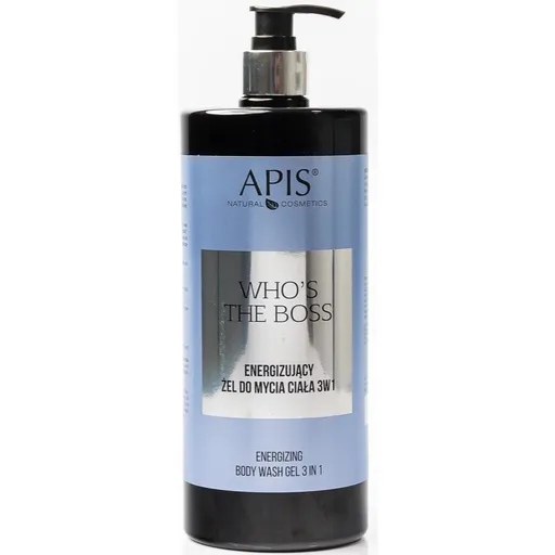 Apis Natural Cosmetics Who's The Boss energizujúci sprchový gél 3v1 pre mužov 1000 ml