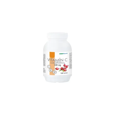 Edenpharma Vitamín C 500 mg s postupným uvoľňovaním so šipkovým extraktom 100 tbl