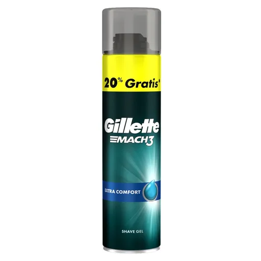 GILLETTE Mach3 Extra Comfort Gél na holenie 200 ml + 40 ml