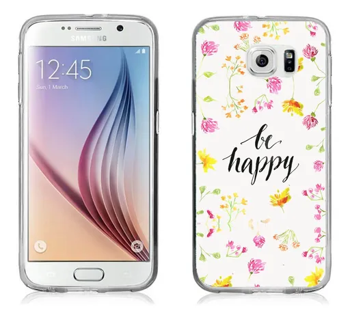 PROTEMIO MY ART kryt Samsung Galaxy S7 Edge BE HAPPY (019)