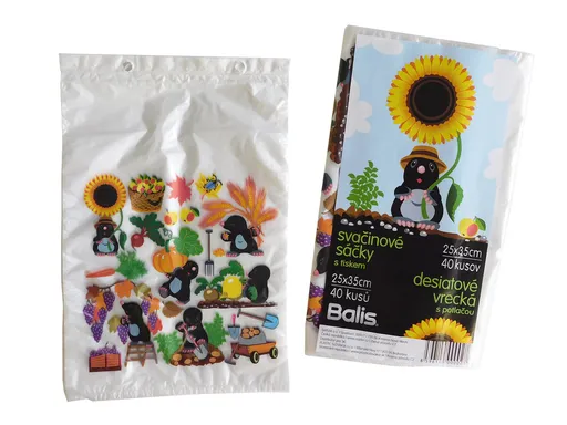 MAKRO - Desiatové vrecká Krtko, 25x35cm, balenie 40ks