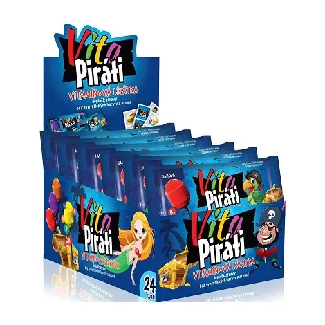 Biotter VitaPiráti vitamínové lízanky mix príchutí 24 ks