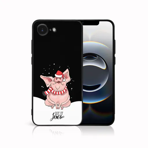 MY ART Kryt s vianočným dizajnom Apple iPhone 16e LET IT SNOW (075)