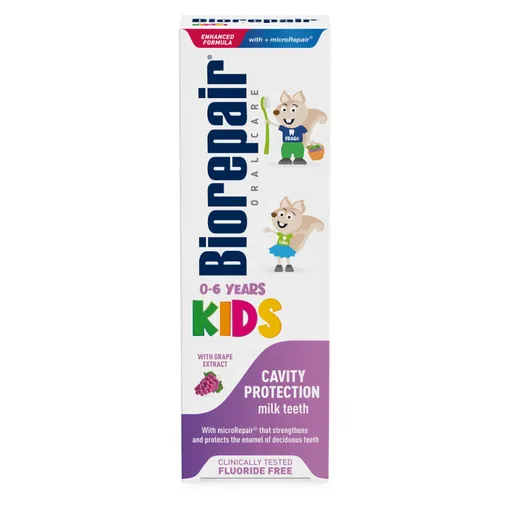BIOREPAIR Kids Zubná pasta 0-6 rokov Hrozno 50 ml