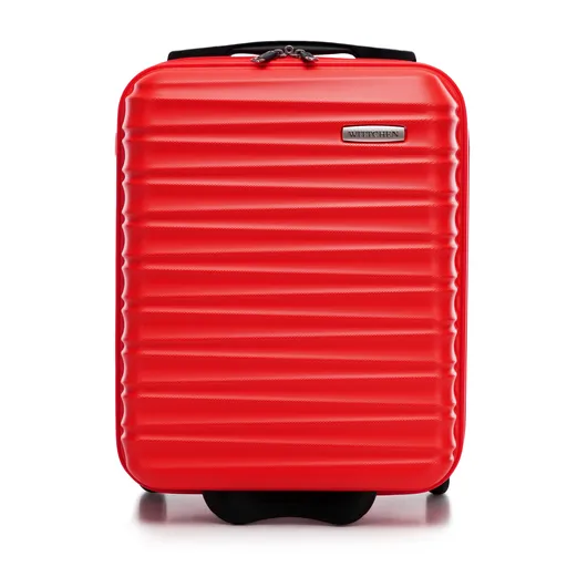Kabínový kufor ABS s rebrovaním, červený 56-3A-315-35