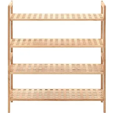 Skrinka na topánky z masívneho orechového dreva, 69 × 26 × 81 cm (247103)