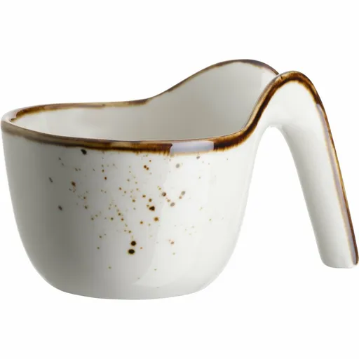 Mäser Gurmánska miska Pintar White hnedé bodky 9 x5,5 cm, S