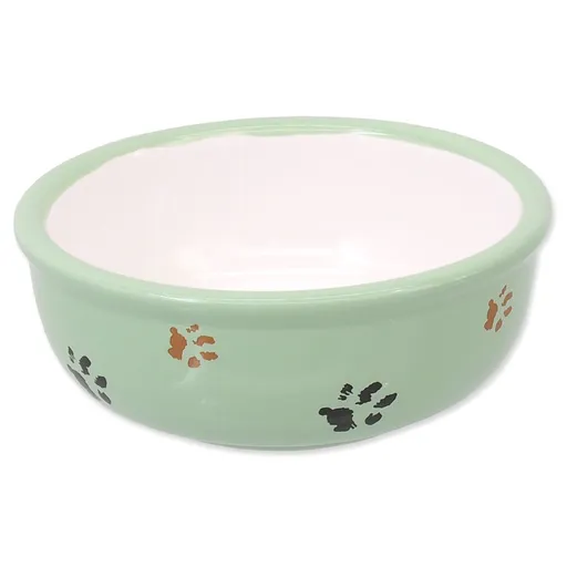 Miska Magic Cat keramická mačacia labka zelená 13x5cm 330ml