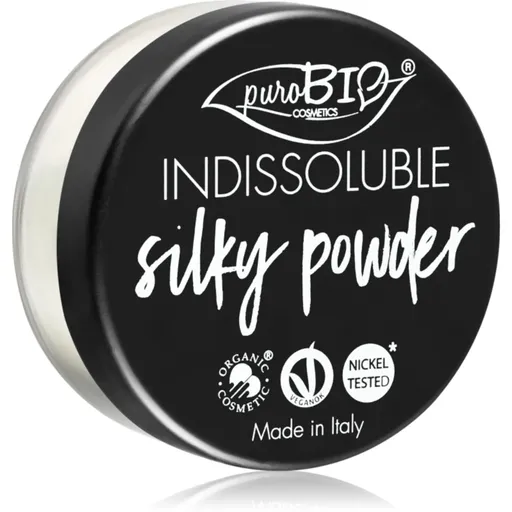 puroBIO Cosmetics Indissouble zmatňujúci sypký púder odtieň 01 Translucent 8 g
