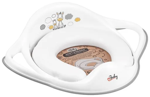 MALTEX Redukcia na WC s úchytmi mäkká Zebra - White