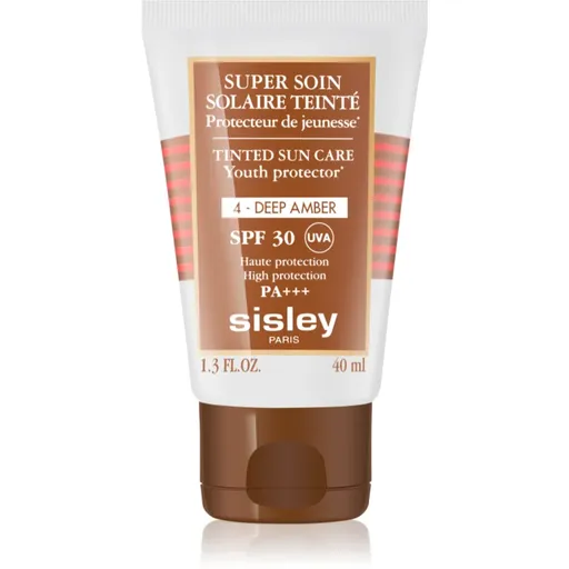 Sisley Super Soin Solaire Teinté ochranný tónovací krém na tvár SPF 30 odtieň 4 Deep Amber  40 ml