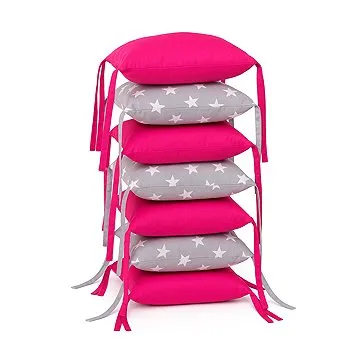 BabyTýpka vankúšikový mantinel – Stars Fuksia (8594201222016)