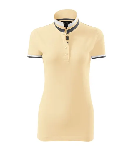 MALFINI Dámska polokošeľa Collar Up - Bourbon vanilla | XS