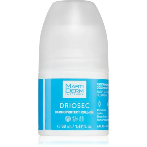 MartiDerm Driosec Dermoprotect Roll-On antiperspirant deodorant proti bielym a žltým škvrnám 50 ml