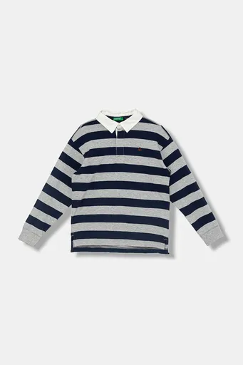 Detská bavlnená polokošeľa United Colors of Benetton