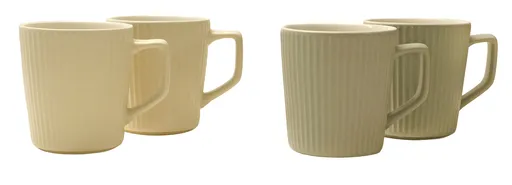 MAKRO - Hrnček keramický 2ks, 10cm rôzne farby