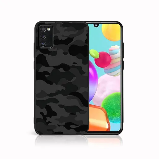 MY ART Ochranný obal pre Samsung Galaxy A41 BLACK CAMO (234)