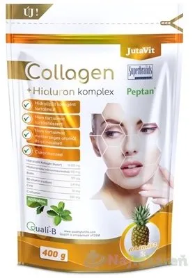 JutaVit Collagen 10 g + Hyalurón komplex Ananás 400 g