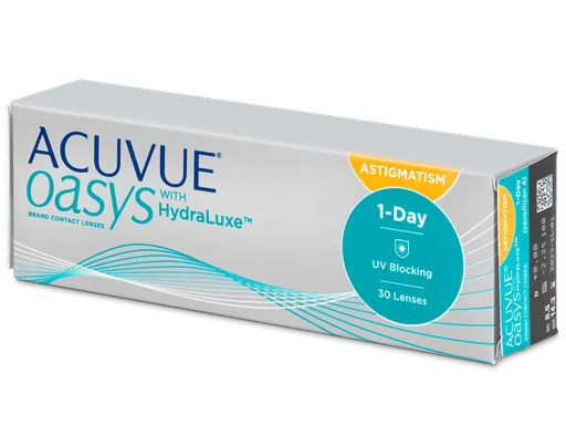Acuvue Oasys 1-Day with HydraLuxe for Astigmatism (30 šošoviek)